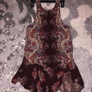 Boho Floral Tunic  Top